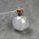 Garland “thread” 1.6 m with nozzles “balls with white confetti”, IP20, silver thread, 15 LED, white glow, AAX2