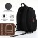 Youth backpack, Rise, 2 lightning departments, 2 side pockets, black/brown color