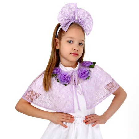 Carnival set "Princess", lilac guipure, height 98-128 cm-1