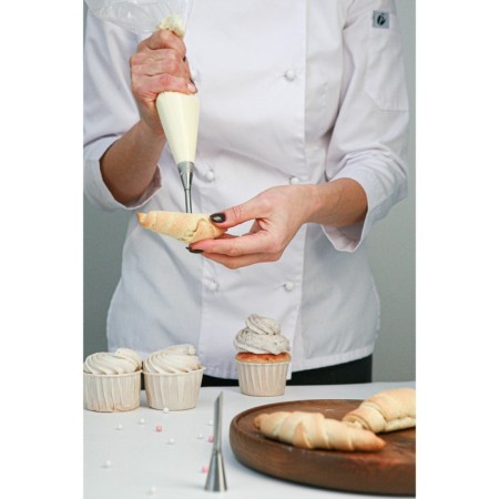 Confectionery nozzle for filling konfinetta "eclair", d = 1.7 cm, output d = 0.7 cm, stainless steel-3