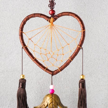 Music of winds with a catfish “Heart with brushes” 4 bells d = 10.5 length 40 cm-1