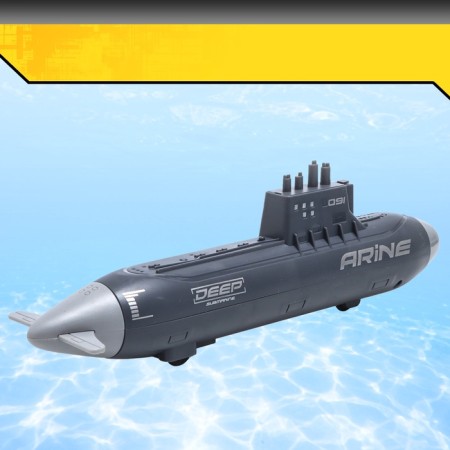 Game set "Submarine", shoots rockets, mobile elements, dark gray color-6