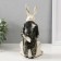 Polystone souvenir "White hare in a tuxedo with a cylinder" 11x11x24 cm
