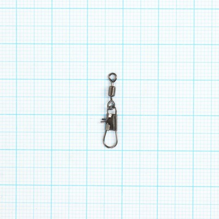 Вертлюг с застежкой Волжанка Rolling Swivel With Interlock Snap №10х0, тест 5 кг, 10 шт-1