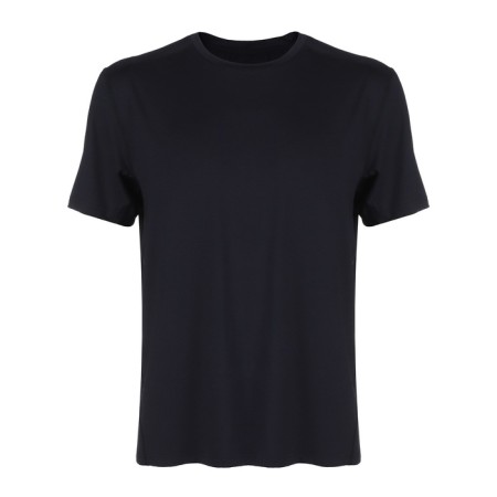 Men's t -shirt with inserts, basic, size l (50), black color-9