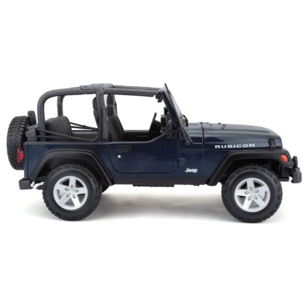 MASTO DIE-CAST Jeep Wrangler Rubicon, opening doors, 1:18, dark blue color-9