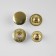 Installation button, alpha (S-shaped), d = 15 mm, gold color