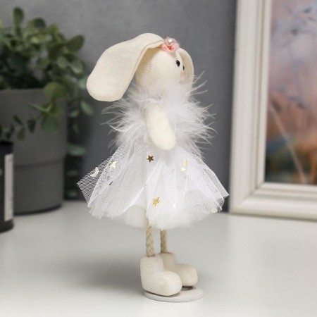Souvenir Textile "Sweet bunny in a dress with golden dots" 18x5x4 cm-2