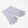 Women's gloves minku in peas, 22 cm, col. Gray-blue