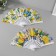 Fan plastic, textiles "juicy lemons" mix 23 cm