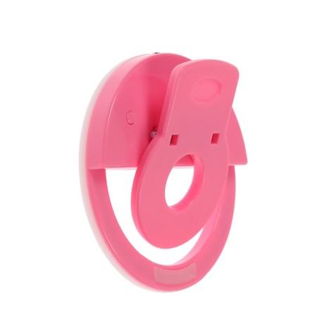 LED ring lamp for Luazon Aks-06, 3 modes, 80 mAh, pink-6