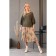 Female jumper, size 42, khaki color