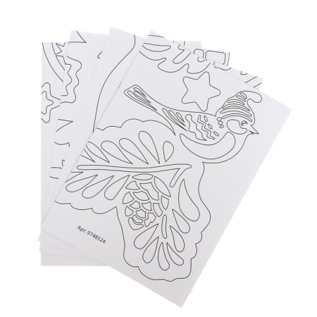 Decor for the windows "Magic Patterns", 4 sheets with the basics for cutting, format A1-4
