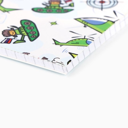 Notepad A5.40 liters on the crest, cardboard cover "from February 23, pattern"-1