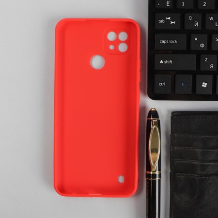 PERO case for Realme C21 phone, silicone, red-1