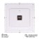 Watch wall, interior "hut", 38 x 38 cm, silent, white gold