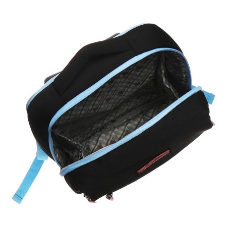 Youth backpack 39 x 26 x 10 cm, ergonomic back, Across G6, black/pink G-6-6-10