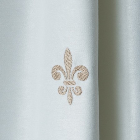 Set of curtains "Lilas", size 145 x 270 cm - 2 pcs, white color-3