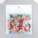 Beads for creativity plastic "rough multi -colored balls" set 20 g d = 0.6 cm