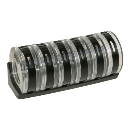 Set for spices "Cylinder", 6 pcs on a stand, color mix-4