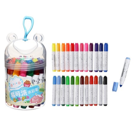 Fleeters 24 colors in a plastic tube with a handle "Mishka"