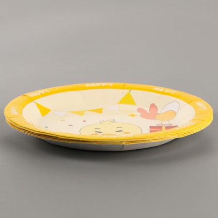 Paper plates "Happy chicken", 6 pcs.-1