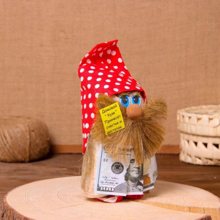Caregrap "Brownie with dollars", 20 cm, mix-8