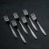Baby dining room "Fidget", length = 18 cm, thickness 2 mm, silver color