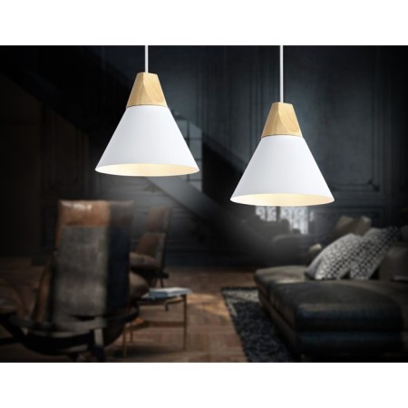 Lighting Lamp in the style of Ambrella Light, TraDitional, TR8195, E27, white, light wood-2