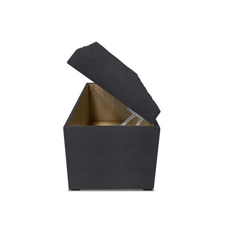 Puff with a lid and weighting, 800 × 400 × 420 mm, Vital velor, Grafit color-5