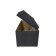 Puff with a lid and weighting, 800 × 400 × 420 mm, Vital velor, Grafit color