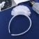 Hair cap "Schoolgirl" Cloud, D 10 cm, white