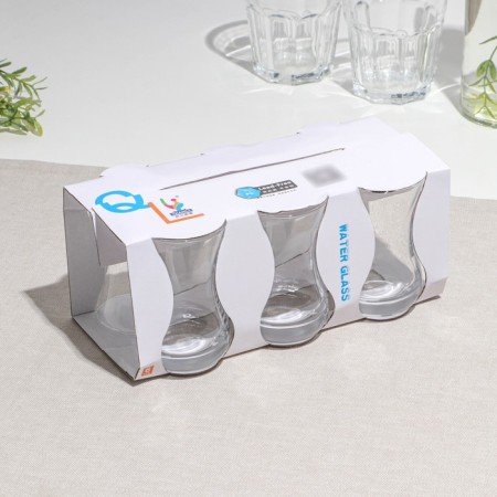 A set of tea glasses "Armud", glass, d = 6 cm, h = 9 cm, 150 ml, 6 pcs-3