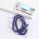 Beads made of natural stone "Cat Eye" set of 50 pcs., 1 pc. - 8 mm, purple