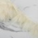 Braid with feathers Marabu, 8-10 cm, 5 ± 0.5 m, beige color