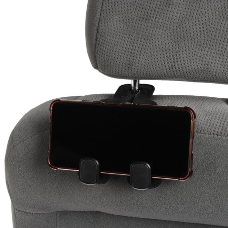 The hook on the head restraint is double, black-1