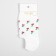 Women's socks minku "Cherry", white color, size 36-39 (23-25 ​​cm)
