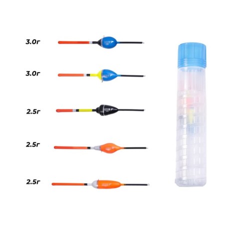 Set of polyurethane floats Salmo PU Karas in a 5pcs tube. individual packing-3
