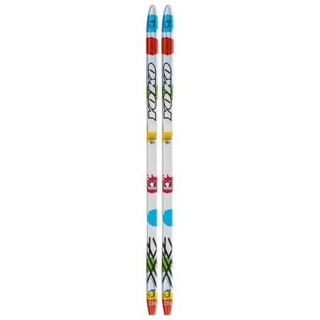 Plastic skis, 130 cm, with a notch, MIX color-3