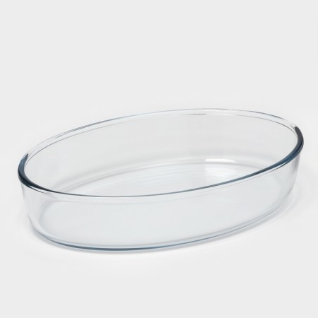 Oval glass form for microwave borcam, without cover-10