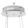 Chandelier 1535/1 LED 145W 3000-6000k Dimmer white d.60cm