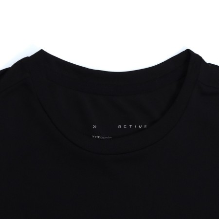 Male T -shirt, basic, size S (46), black color-15