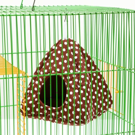 House "Vigva" for rodents 17*17*17 cm, calico, fleece, foam-3