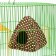 House "Vigva" for rodents 17*17*17 cm, calico, fleece, foam