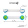 A set of locks for doors and boxes "Bear", universal, flexible, 2 pcs., Blue/green color, crumb I