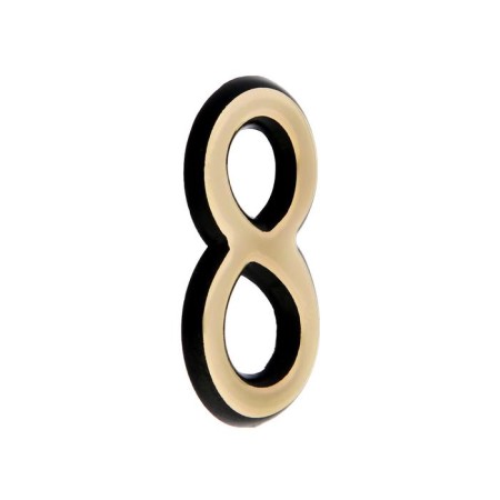Door figure "8" tundra, plastic, color gold 1 pc.-1