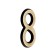 Door figure "8" tundra, plastic, color gold 1 pc.