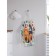 Apron kitchen with a photoprint "painted cat", adjustable, size OS