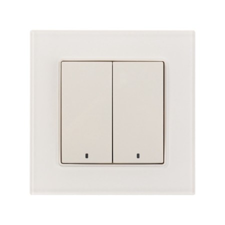 TOT GLOSSY GLASS, 10 A, 2 keys, backlight, hidden, glass, white-2