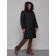 Coat insulated winter female, size 48, black color
